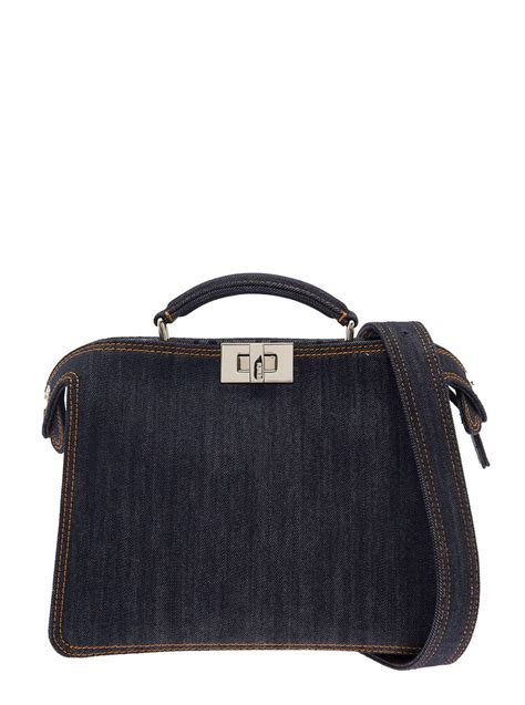 fendi peekaboo with strap|fendi denim peekaboo.